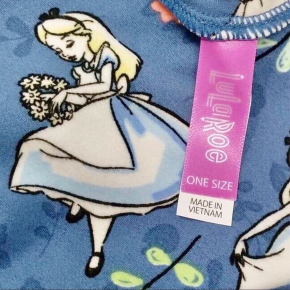 Alice In Wonderland LuLaRoe OS Leggings Disney LLR - Picture 3 of 6